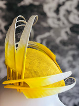 Nuvolette - Yellow Feather Swirls Headpiece