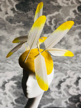 Nuvolette - Yellow Floating Feathers Headpiece